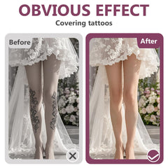 HAPIPET Tattoo Cover Up Cream mixing swatches to achieve a natural match