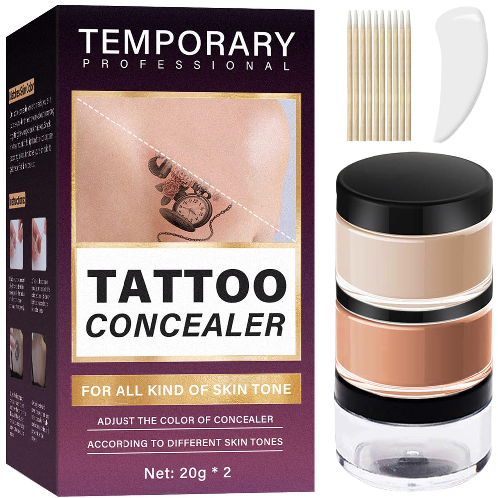 HAPIPET Tattoo Cover Up Cream swatch that blends naturally with skin tone
