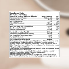Capsule close-up highlights quality ingredients supporting overall hair wellness.