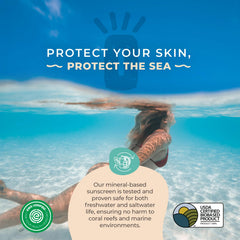 Happy Ocean non-nano zinc closeup highlights mineral formula ready for UVA/UVB care.