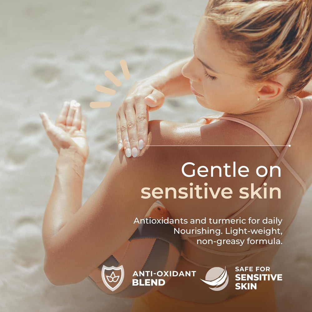 Happy Ocean tinted mineral moisturizer visualizes daily wear with natural glow.