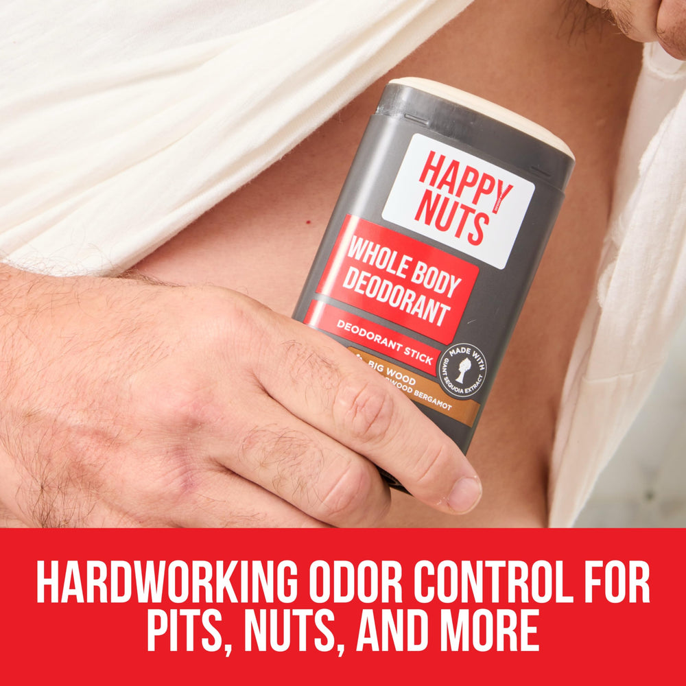 HAPPY NUTS All-Over Coverage image demonstrates full-body protection.