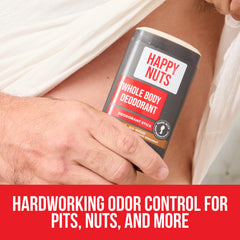 HAPPY NUTS All-Over Coverage image demonstrates full-body protection.
