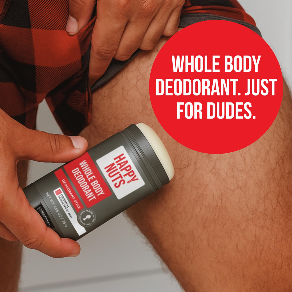 HAPPY NUTS Odor Protection technology closeup emphasizing powerful odor neutralization.