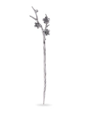 HAQUIL Black Plum Hairpin Stick with bold plum motif for secure updos.