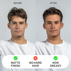 Hardworking Gentlemen matte finish look for a subtle, natural style