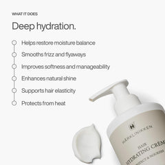 Harklinikken Hair Hydrating Creme damp-hair application saturating moisture.