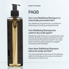 Harklinikken Stabilizing Scalp Shampoo daily-use shot suggests easy routine integration.
