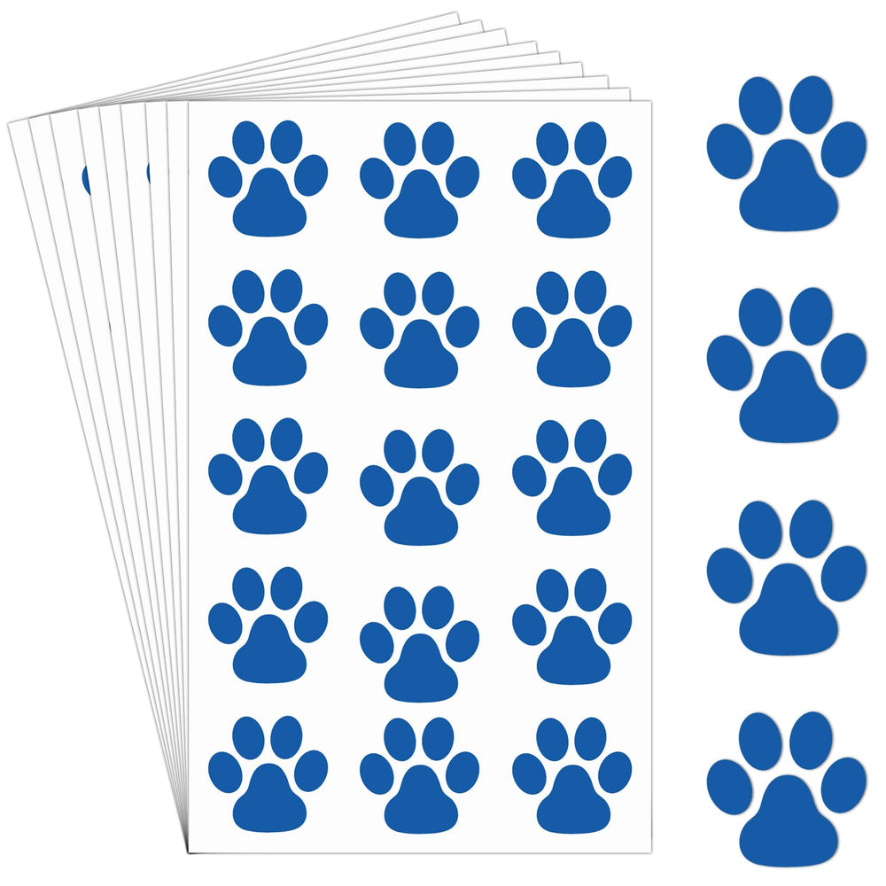 Harloon blue paw print tattoo sheets for vibrant party accessories.