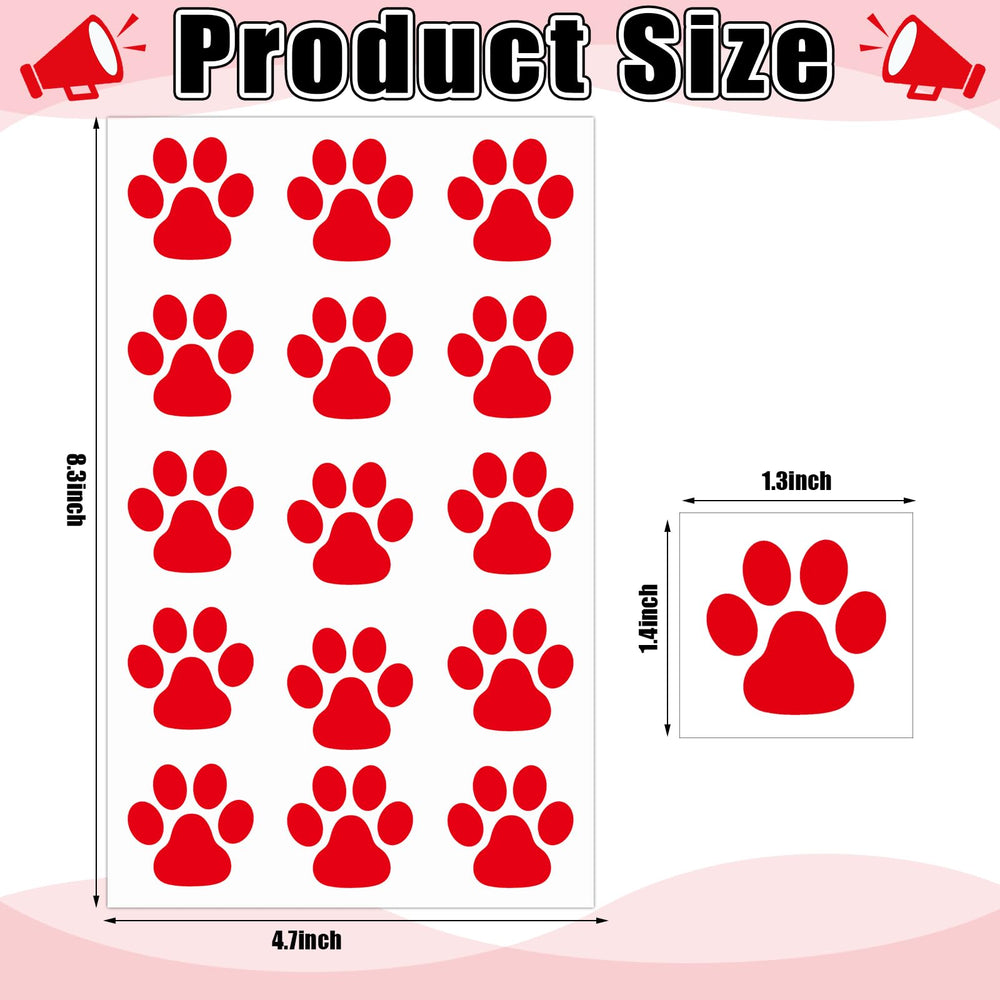 Harloon paw print tattoos are easy to apply for quick party looks.