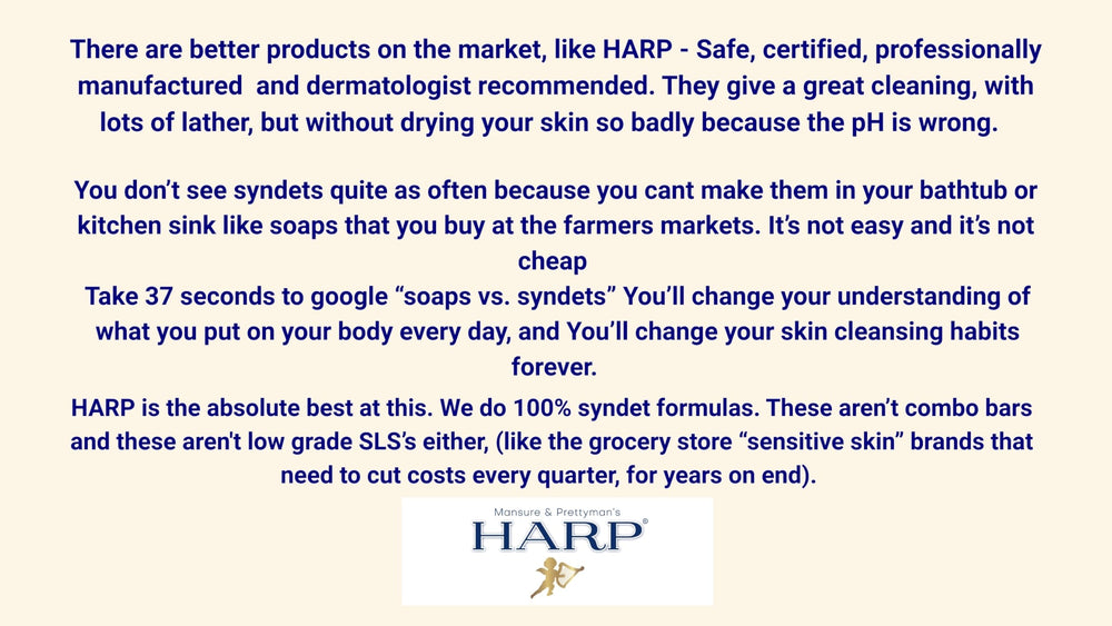 HARP fragrance-free body wash bar recyclable packaging reduces waste.