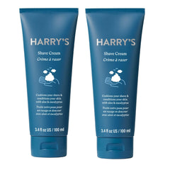 Harry's Shaving Cream eucalyptus tube ready for a smooth, refreshing shave.