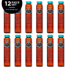 HASK Argan Repairing Hair Oil shine vial enabling on-the-go frizz control.