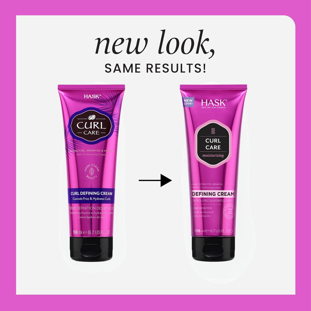 HASK Hair Cream bottle with pump for easy, mess-free application.