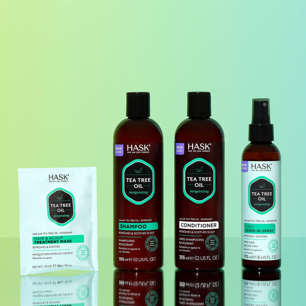 HASK Travel-friendly packaging includes conditioner packette