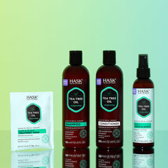 HASK Travel-friendly packaging includes conditioner packette