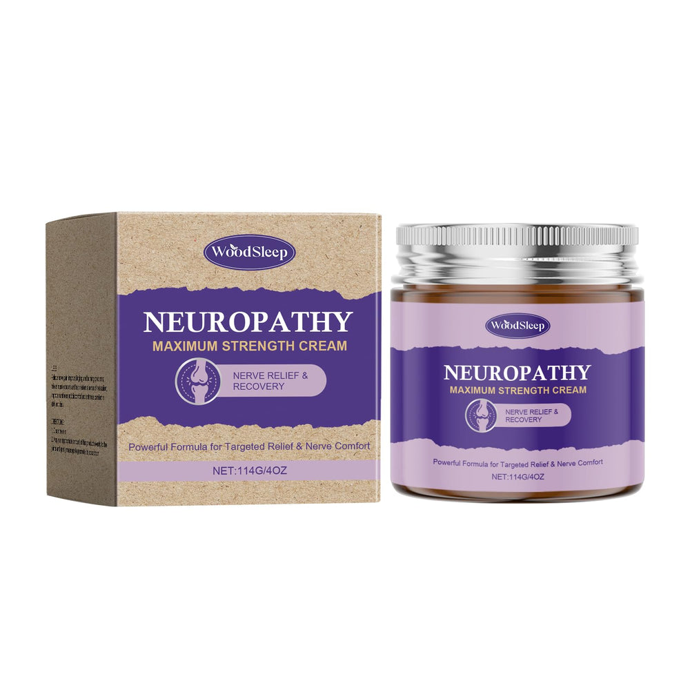 HATIKY Neuropathy Cream bottle closeup shows deep hydration.