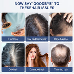HAUBAT Laser Therapy Hair Growth Comb in use delivering red light to scalp