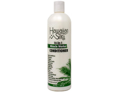 Hair after wash showing softness and manageability with Hawaiian Silky