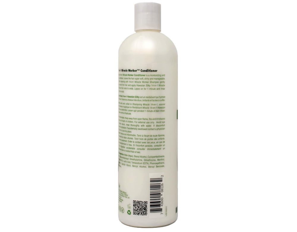 Usage options for Hawaiian Silky Miracle Worker conditioner as a leave-in product.