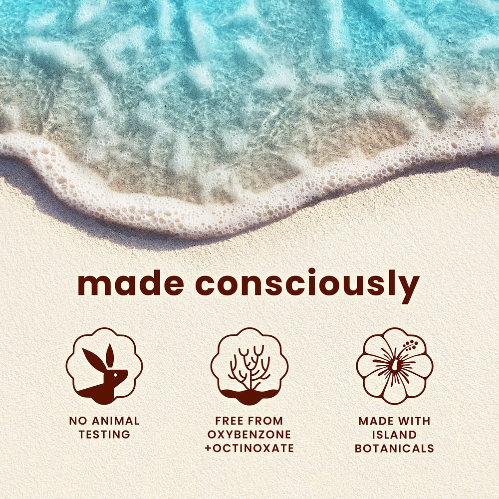 Hawaiian Tropic mango extract shea butter and vitamin E ingredients
