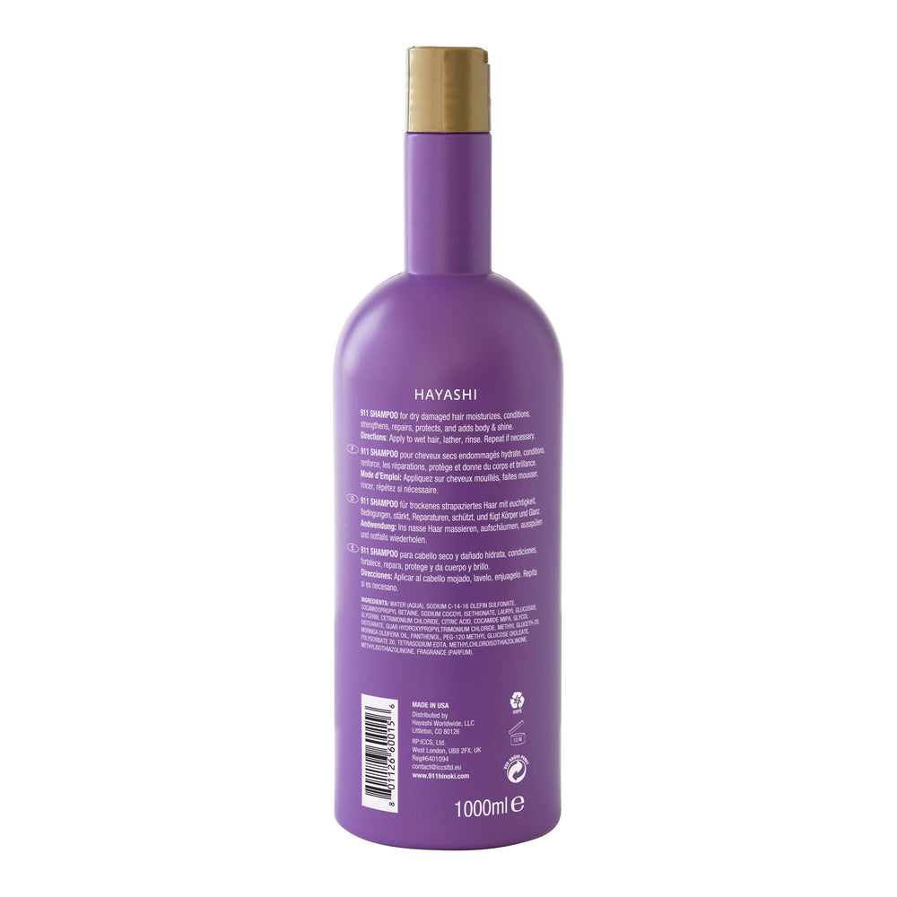 Hayashi System 911 Shampoo rich lather during application prepares hair for conditioning.