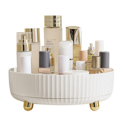 HBlife 360° makeup organizer with rotating access for cosmetics.
