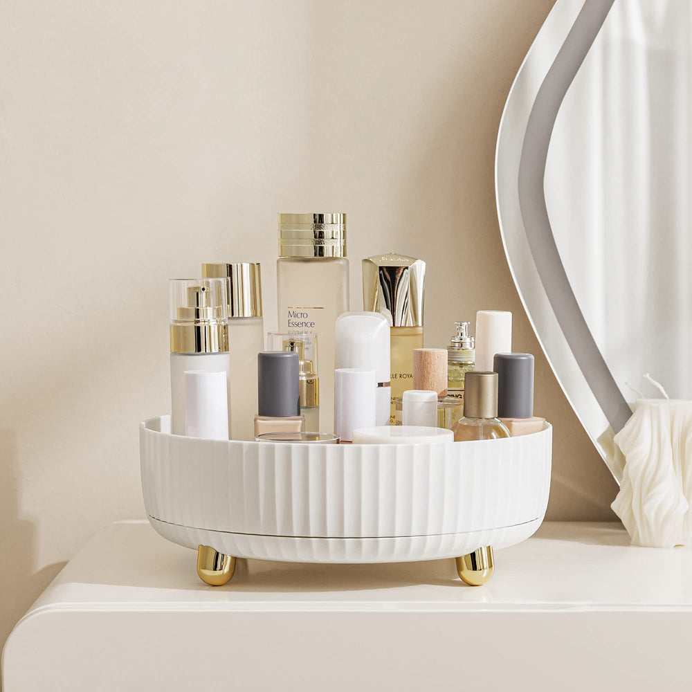 HBlife large-capacity organizer on bathroom counter keeps essentials visible.