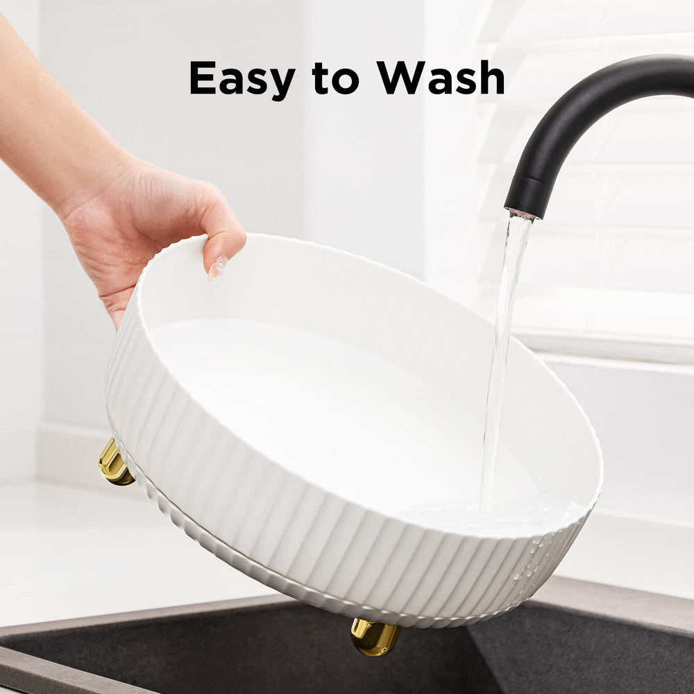 HBlife versatile storage boosts vanity organization and countertop space.