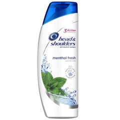 Head & Shoulders Cool Menthol bottle for anti-dandruff cleansing and scalp refreshment.