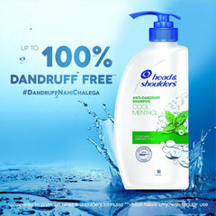 Head & Shoulders Cool Menthol Shampoo twin-pack shows two 22 oz bottles