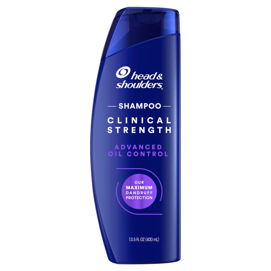 Head & Shoulders Clinical Strength bottle with citrus scent for dandruff control.