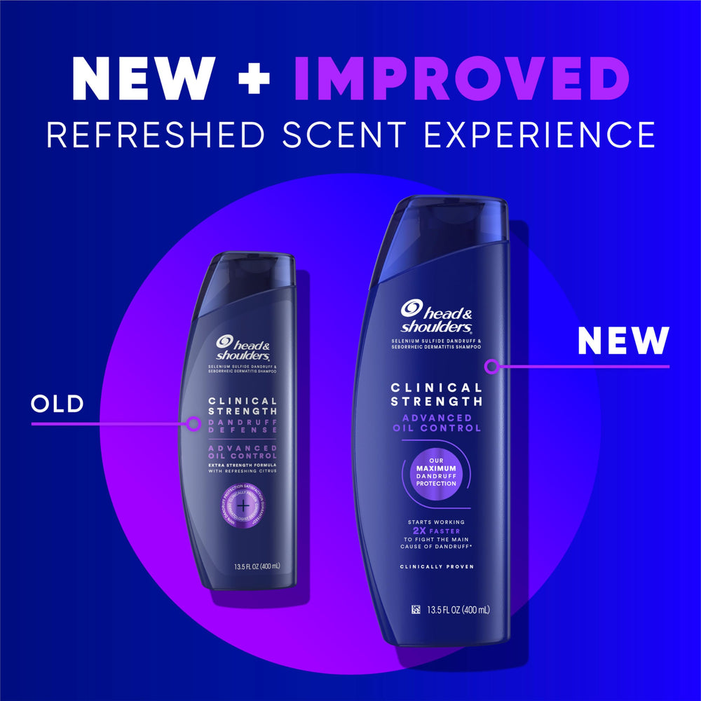 Head & Shoulders Clinical Strength citrus fragrance boosts refreshing wash experience.