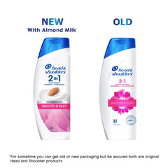 Head & Shoulders 2in1 bottle highlights smooth and silky results