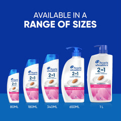 Head & Shoulders bottle on sink, ideal for everyday scalp care