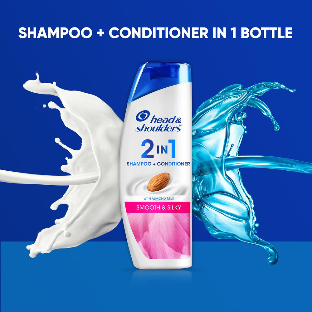 Head & Shoulders 2in1 product shown with rich lather preparation
