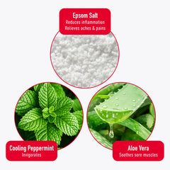 Heal&Rescue Foot Gel cooling effect soothes swelling during massage.