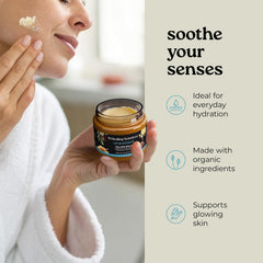 Healing Solutions balm applied to elbow showing dry patches