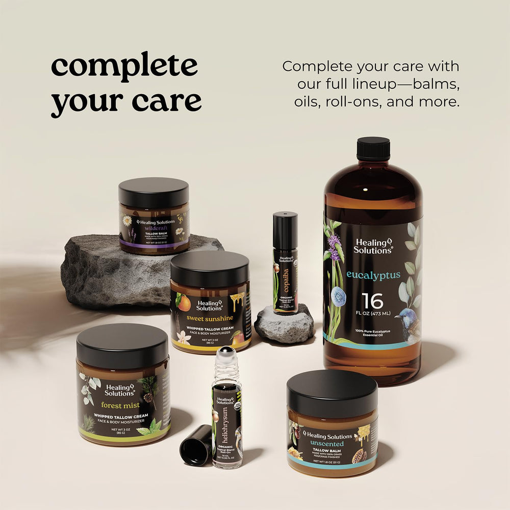 Healing Solutions balm ingredients image showcase