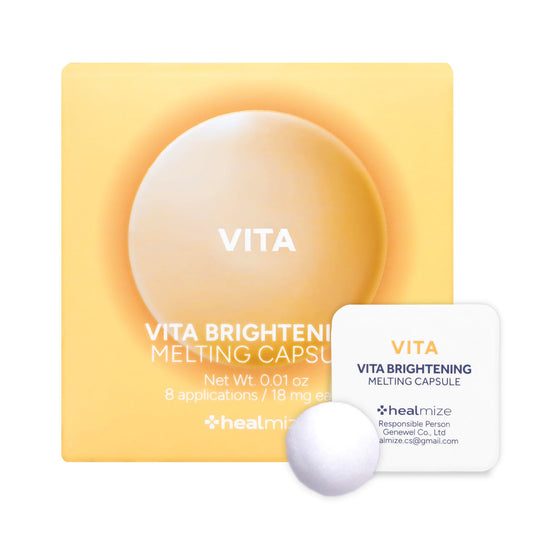 Healmize Vita Melting Snowball Capsule pack close-up for on-the-go vitamin C boost.
