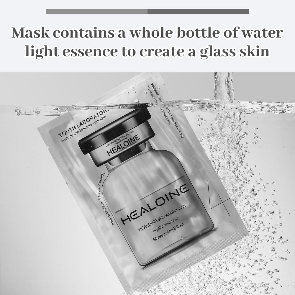 HEALOINE niacinamide and hyaluronic acid ingredients aim to even tone and hydrate