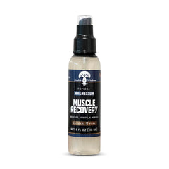 Health and Wisdom magnesium muscle recovery bottle-pour demonstrates easy topical application for targeted relief.