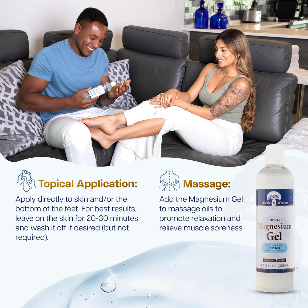 Health and Wisdom magnesium gel supports post-workout muscle comfort when applied