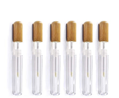 Healthcom bamboo lip gloss tubes 6ml for refillable on-the-go touch ups