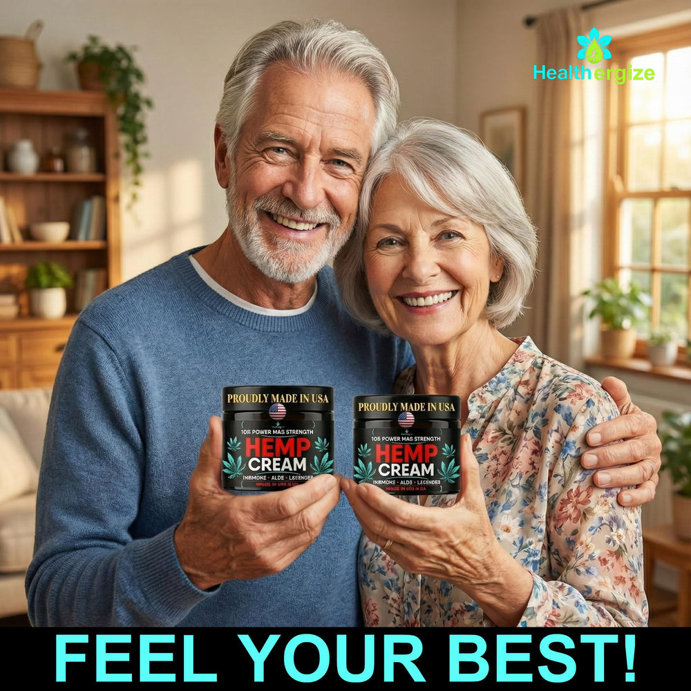 Healthergize Hemp Cream fast-absorption on forearm application.