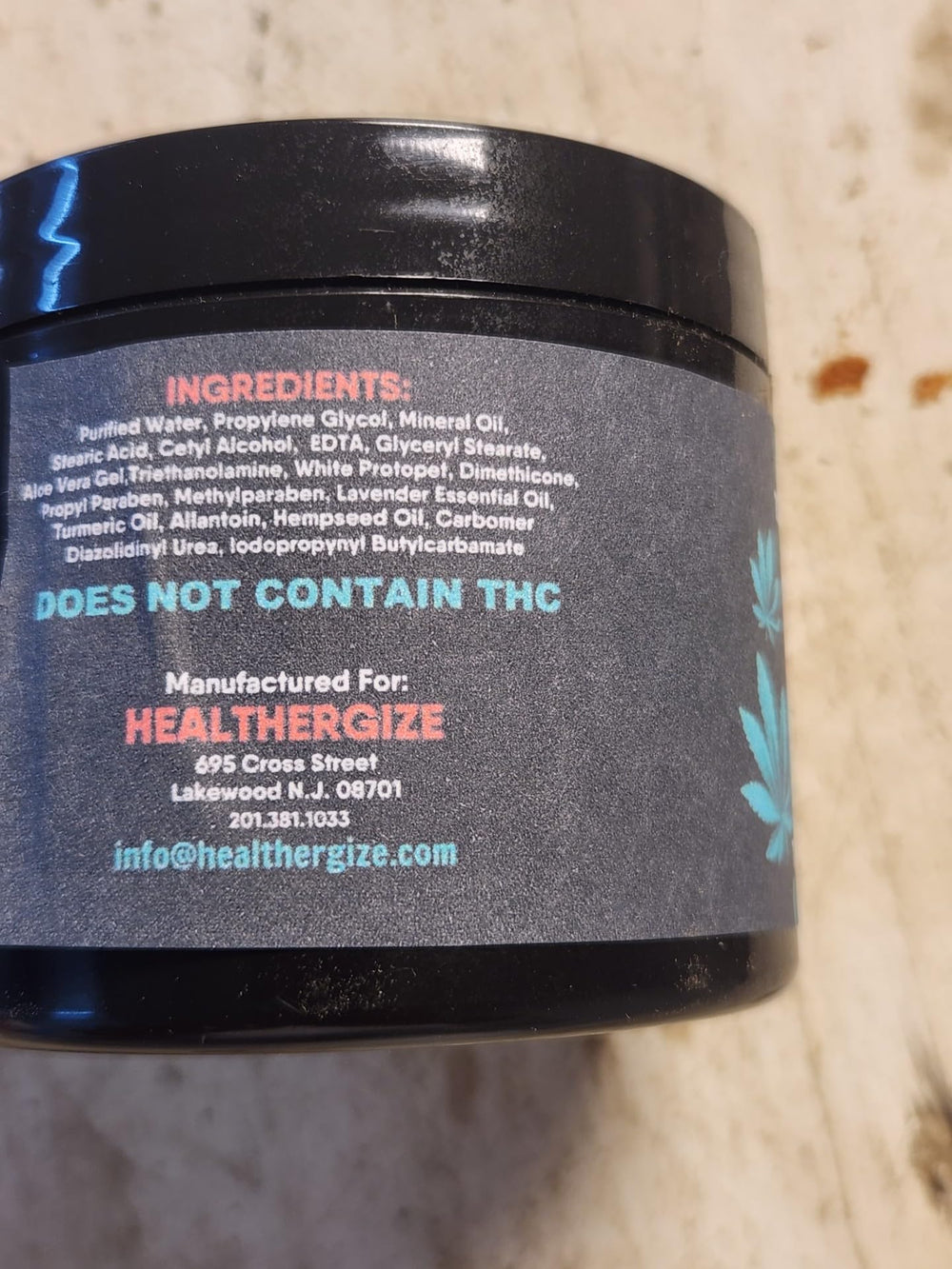 Healthergize Hemp Cream full-body hydration demonstration.