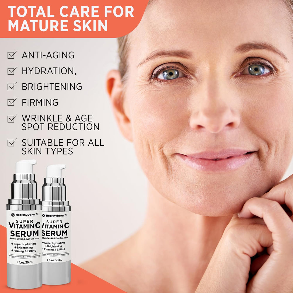 HealthyDerm Caffeine extract close-up underscores energizing revival of tired-looking skin