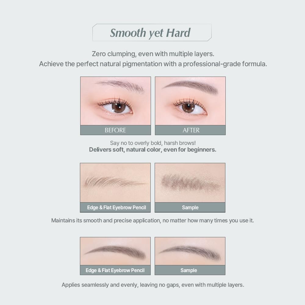 Heart Percent Dote On Mood Edge brow pencil texture soft and blendable
