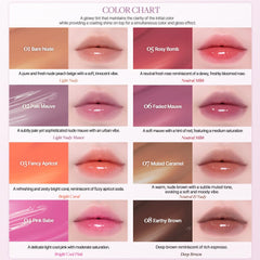 Heart Percent Dote On Mood gradient lip effect showcases natural color blending.