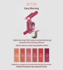 Heart Percent Dusty Fig lip color blends easily for buildable intensity and depth.